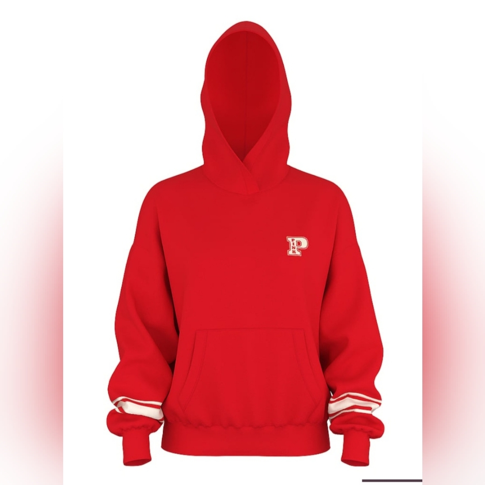 VS PINK Red Hooded Sweater